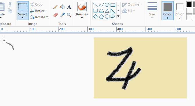 Adobe Photoshop vs. Microsoft Paint: Što vam stvarno treba? trag alata mspaint