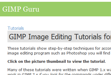 gimp uređivanje fotografija