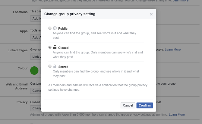 facebook-grupe privatnost