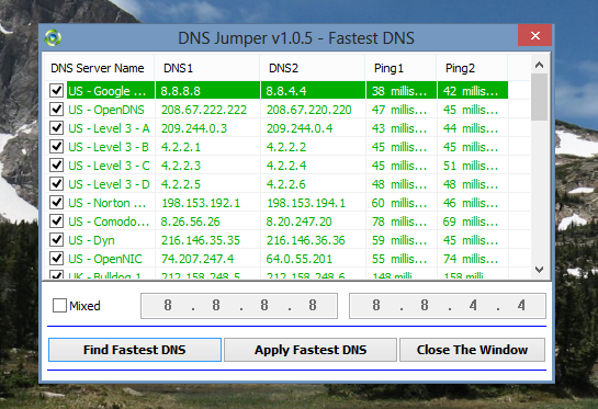 prebaciti dns poslužitelj