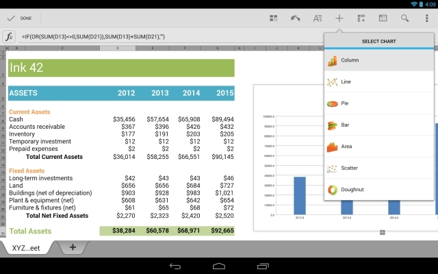 Quickoffice-Google Drive-free-Android IOS Karte