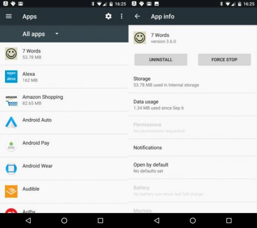 deinstaliranje Android aplikacije