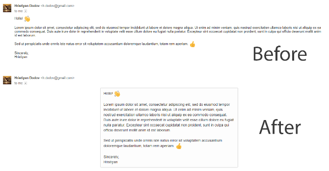 Formatirajte Gmail pristiglu poštu kako bi se poruke lakše čitale