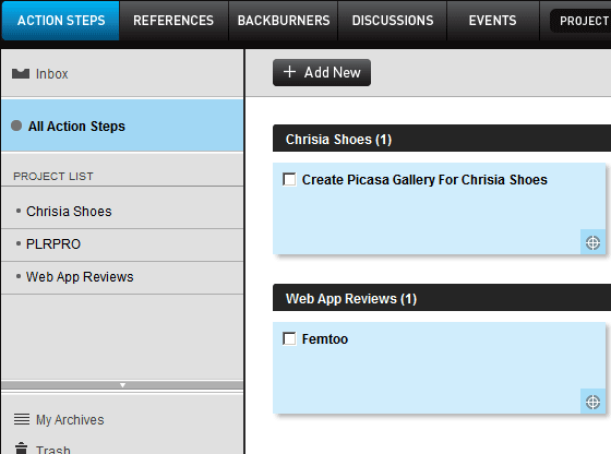 interaktivni voditelj projekta