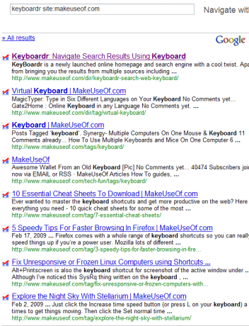 Dobijte Google rezultate u stvarnom vremenu s tipkovnicom Keyboardr