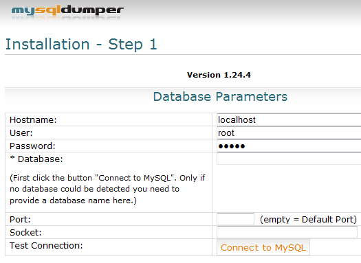 sigurnosna kopija mysql