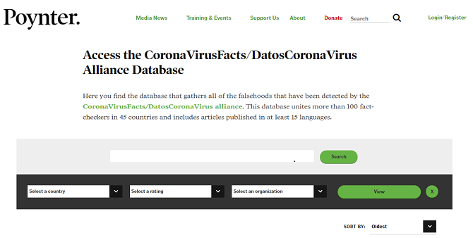 ifcn stranica o koronavirusu