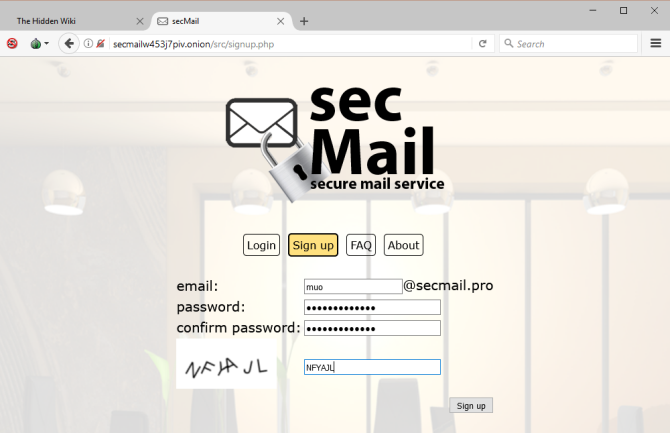 Doista privatno pregledavanje: Neslužbeni korisnički vodič za stranicu za prijavu u Tor Tor Secmail