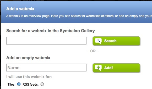 Stvorite vlastito virtualno okruženje za učenje koristeći SymbalooEDU 03e Symbaloo Dodajte Webmix