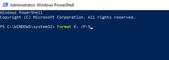 Obrišite HDD pomoću Windows PowerShell-a