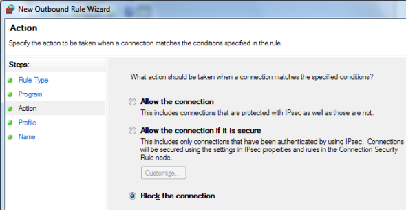 o Windows 7 vatrozidu