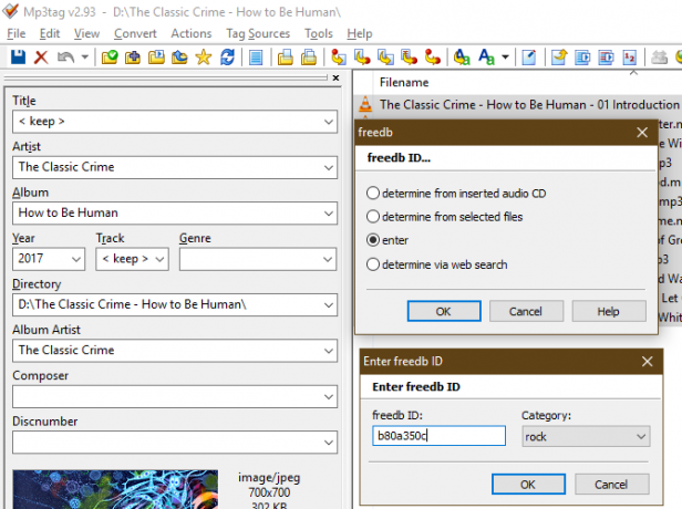 MP3 oznaka Unesite freedb ID Ručno