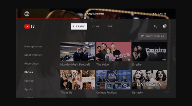 YouTube TV dobio je vlastitu namjensku televizijsku aplikaciju novu snimku zaslona za youtube tv