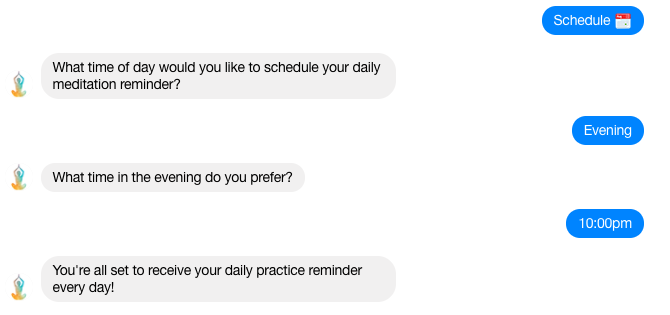 facebook messenger bot meditatebot