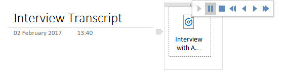 Položite medij da OneNote pretvorite u audio kontrole digitalnih bilježnica