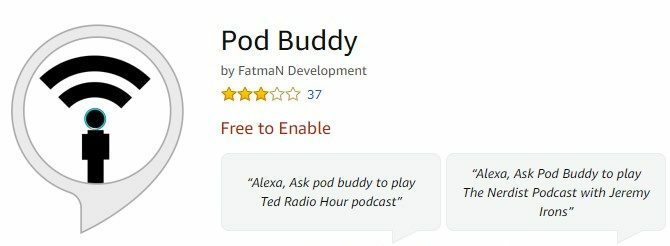 Pod Buddy za amazonske odjeke s odjekom