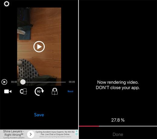 kako flip video na iphone