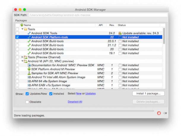sdk manager