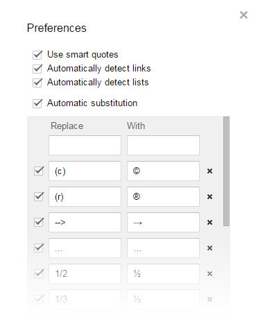 Postavke Google Dokumenata