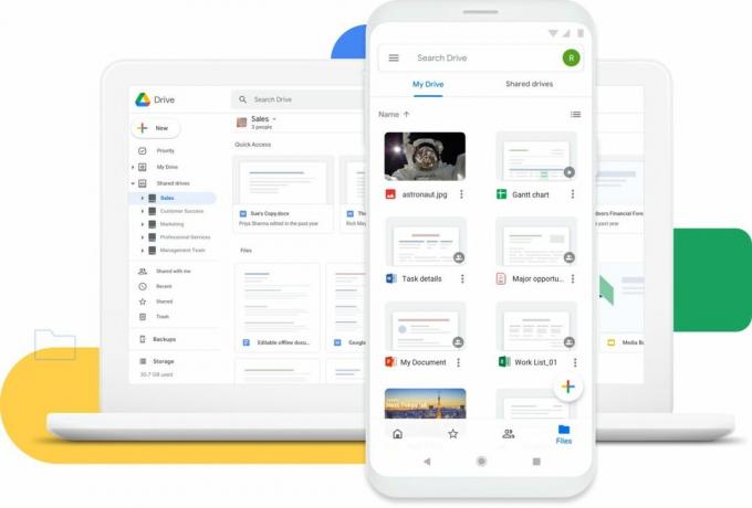 korisničko sučelje google diska
