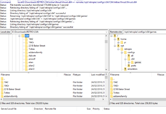Dodajte igre svom Raspberry Pi Commodore 64 emulatoru putem SFTP-a