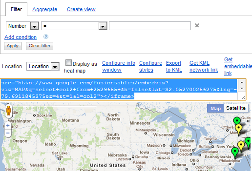 Odmah vizualizirajte podatke i informacije pomoću Google Fusion Tables fusiontable12