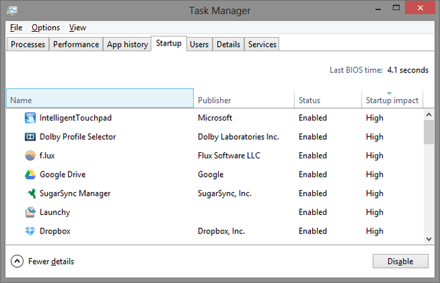 5 Upravitelj zadataka Windows 8 - pokretanje