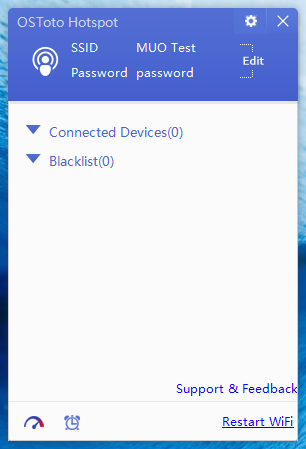 Windows 10 OSToto WiFi Hotspot