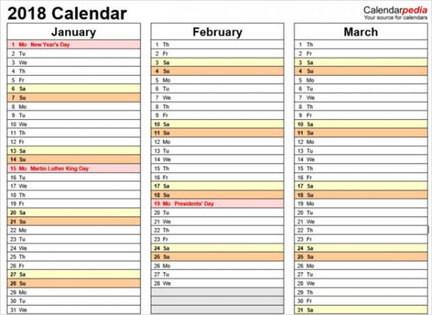 najbolji Microsoftovi predložaci kalendara za ured